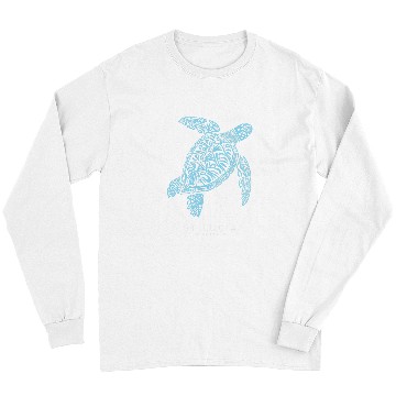 Discover Turtle Pet St Lucia Tribal Sea Turtle Scuba Diving Vintage Saint Lucia Long Sleeves