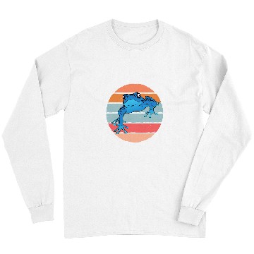 Discover Frog Pet Nice Blue Poison Dart Frog Long Sleeves