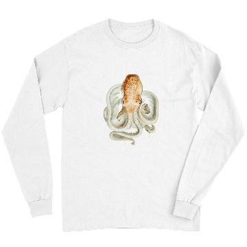 Discover Octopus Pet Creature Under the Sea Ocean Animal Marine Biologist Long Sleeves