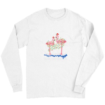 Discover Flamingo Pet Christmas Im Fine Everything Is Fine Christmas Long Sleeves