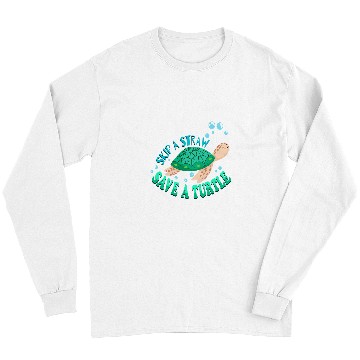 Discover Turtle Pet Environment Earth Day Skip A Straw Save A Long Sleeves