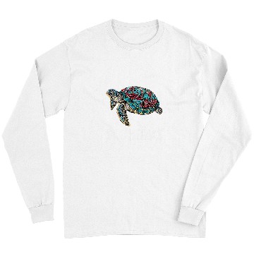 Discover Turtle Pet St Thomas Tribal Sea Turtle Long Sleeves