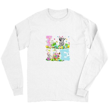 Discover Lemur Pet Easter Egg Hunt Funny Love Lemur Easter Sunday Long Sleeves