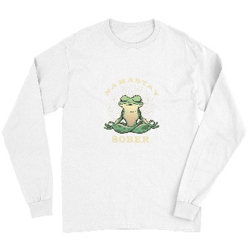 Discover Frog Pet Narcotics Anonymous Frog Namastay Sober Support Sobriety Long Sleeves