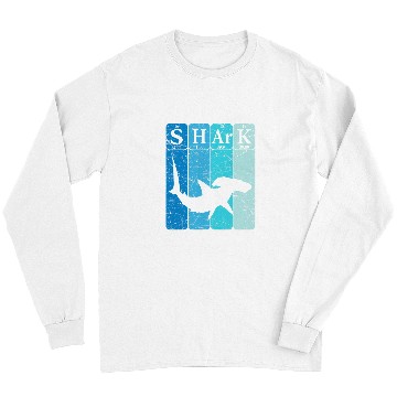 Discover Shark Pet Hammerhead Shark Periodic Table Elements Retro Long Sleeves