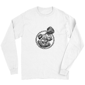 Discover Rhino Pet Beast Lifting Weights Gym Workout Iron Power Gift Long Sleeves