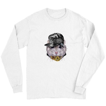 Discover Hamster Pet Grey Dwarf Hamster wearing Hip Hop Rapper Cap Long Sleeves