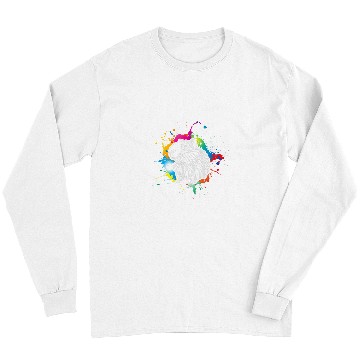 Discover Guinea Pig Pet Face Colorful Artwork Long Sleeves