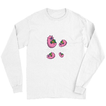 Discover Pig Pet Fly Around Frequency Waves Ham Radio Operator Long Sleeves