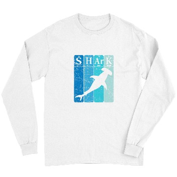 Discover Shark Pet Hammerhead Shark Periodic Table Elements Retro Shark 3 Long Sleeves