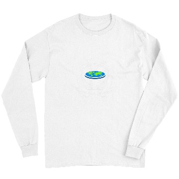 Discover Astronaut Job funny flat earth text design joke astronaut Long Sleeves