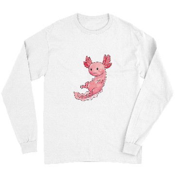Discover Axolotls Pet Watercolour Design 2Mexican Salamander Sweet Long Sleeves