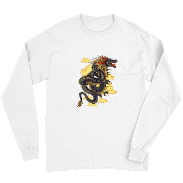 Discover Dragon Pet Chinese Dragon Japanese Art Tokyo Dragon Asia Tattoo Style 000037 Long Sleeves