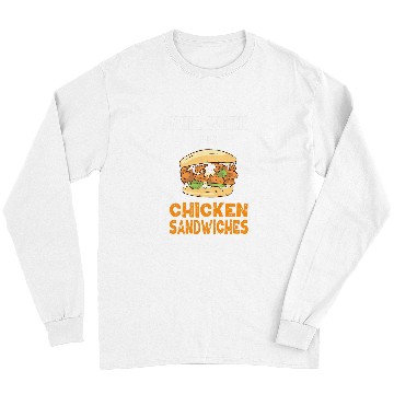 Discover Chicken Pet Sandwich Funny Chicken Burger Lover Long Sleeves