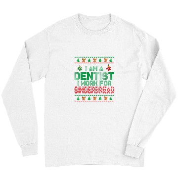 Discover dentists Job Christmas Dental Hygiene Ugly Christmas Dental Squad Long Sleeves