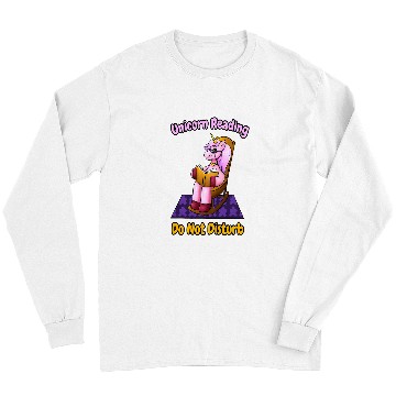 Discover Unicorn Pet Reading Do Not Disturb 2 Long Sleeves