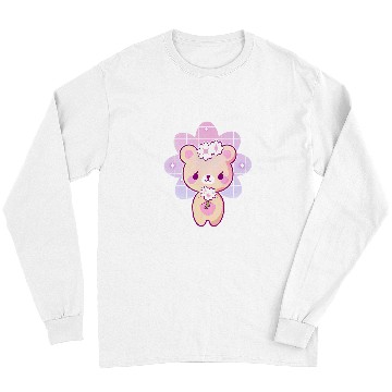Discover Bear Pet Kawaii Bear Teddy Sakura Pastel Goth Long Sleeves