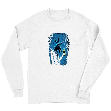 Discover Beer Fun Dark Demonic Wendigo Devil Drinking Beer Mug Halloween Art Long Sleeves