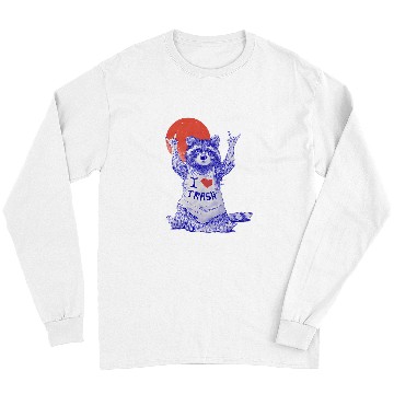 Discover Bear Pet Bear I Love Trash Long Sleeves