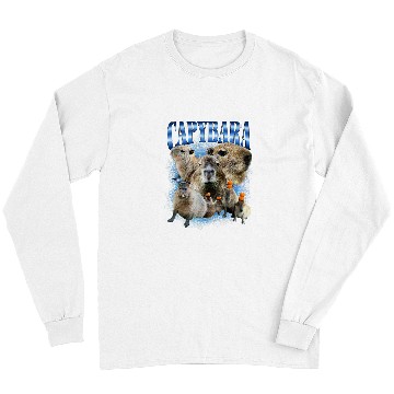 Discover capybaras Pet Bootleg Rap Edit Design capybaras Lovers Long Sleeves