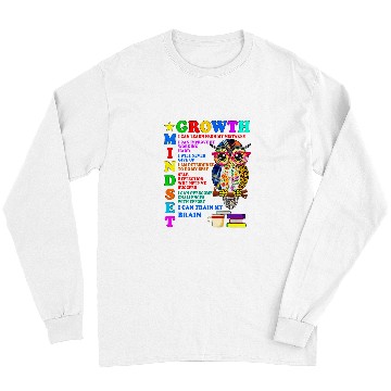 Discover Owl Pet Growth Mindset School Counselor Postive Message Teacher Owl Long Sleeves