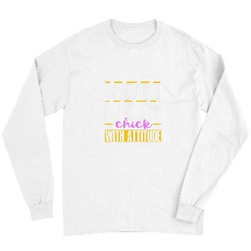 Discover Funny Curling Chick With Attitude Women Long Sleeves