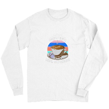 Discover Coffee Fun More Espresso Less Depresso Funny Pun Long Sleeves