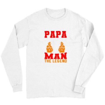Discover Firefighter Job Papa Firefighter The Man The Legend Firefighter Dad 2 Long Sleeves