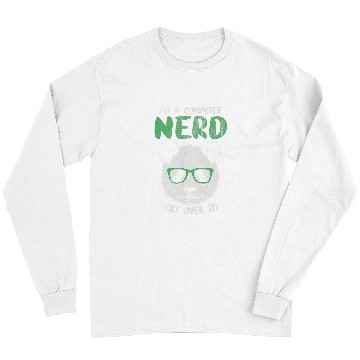 Discover Panda Pet I am A Computer Nerd Get Over It Panda with glasses is Long Sleeves