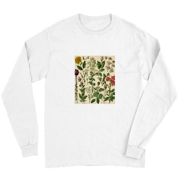 Discover Botanical Prints Herb Garden Long Sleeves
