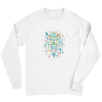 Discover Aztec God Magic Pagan Gothic Inca Maya Halloween 3 Long Sleeves