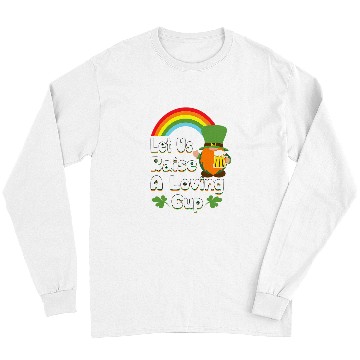 Discover Beer Fun Leprechauns Garden Gnome Drinking Beer St Patrick s Day Long Sleeves