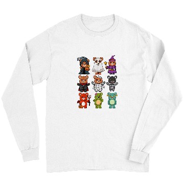 Discover Bear Pet Bear Spooky ghosts BooJee Horror Pumpkin Bear Halloween Long Sleeves