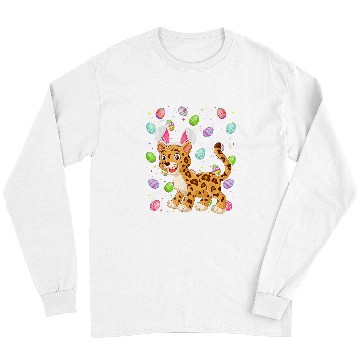 Discover Funny Easter jaguarss Easter Bunny Ears Easter Eggs Hunting Long Sleeves