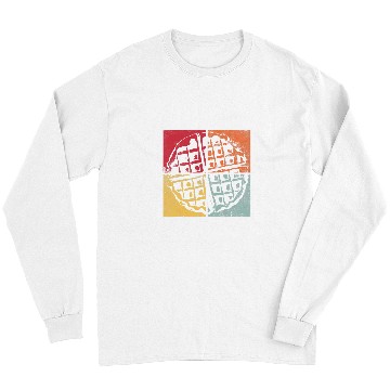 Discover Retro Waffle Design Gourmet Hobby Chef Long Sleeves
