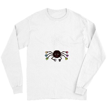 Discover Coffee Fun Spider Coffee Drinker caffeines Addict Cute Spiderweb Long Sleeves