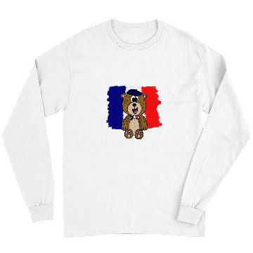 Discover Bear Pet Bastille Day Happy 14th July Bear French Flag Long Sleeves