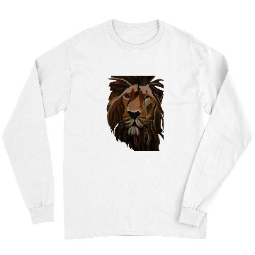 Discover Lion Pet hand painted lion face Long Sleeves