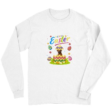 Discover Funny Easter Egg Lover Rhodesian Ridgeback Dog Happy Easter Long Sleeves