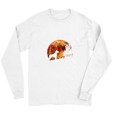 Discover Halloween Giant Schnauzer Creepy Full Moon Haunted House Long Sleeves