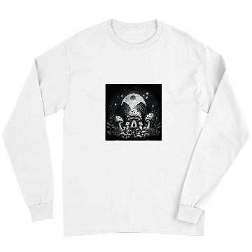 Discover Gothic Mushroom Celestial Imagery Long Sleeves