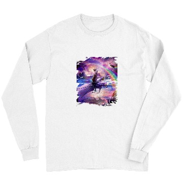 Discover Dragon Pet Rainbow Space Cat On Dragon Long Sleeves