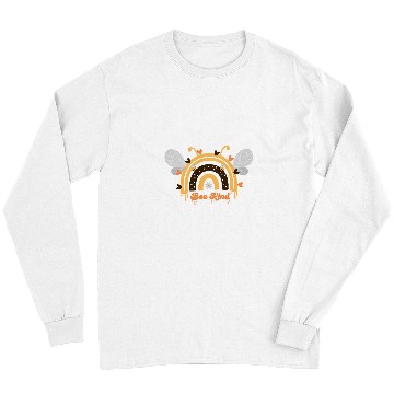 Discover Bee Kind Rainbow Boho Honey Bumble Bee Kindness Beekeeper Long Sleeves
