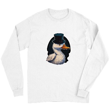 Discover Duck Pet Wearing Fancy Top Hat 3 Long Sleeves