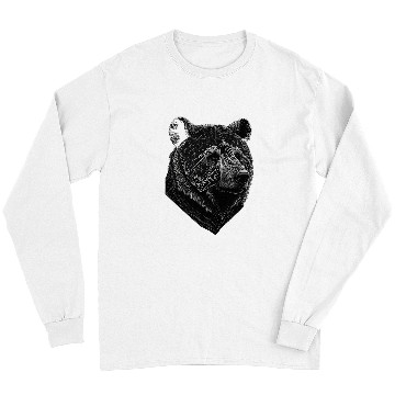 Discover Bear Pet Bear wild animals art animal print animal motif bear 4 Long Sleeves