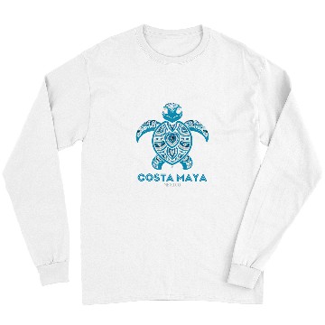 Discover Turtle Pet Costa Maya Mexico Sea Turtle Long Sleeves