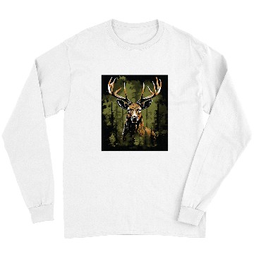 Discover Camo USA Deer Buck Camouflage Hunting Hunter Long Sleeves