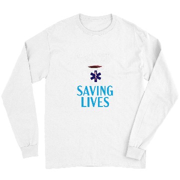 Discover Coffee Fun Paramedic Emergency EMT EMS Caffeinated Health Care Long Sleeves