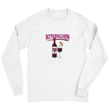 Discover Wines Fun Funny Robin Red Wines Drinker e Long Sleeves