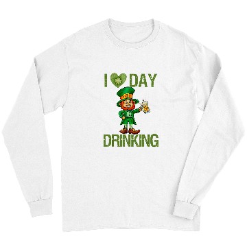 Discover Beer Fun St Patricks Day I Love Day Drinking Funny Gifts Beer Lover 2 Long Sleeves